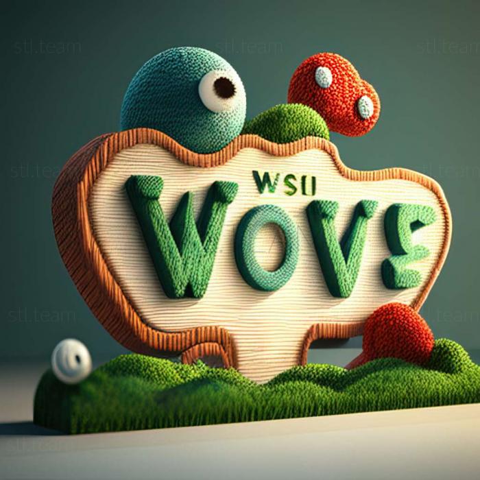 3D model Yoshis Woolly World game (STL)